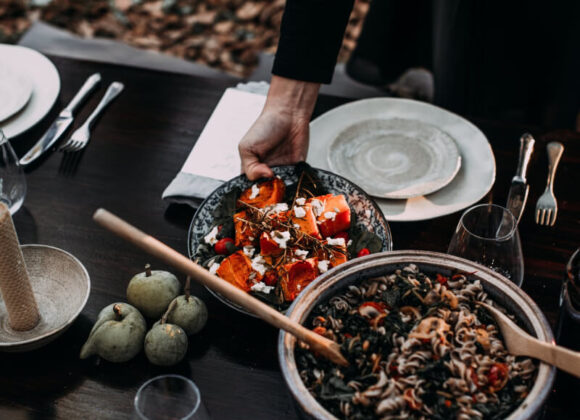 Cauliflower-Feta Fritters with Pomegranate image 414