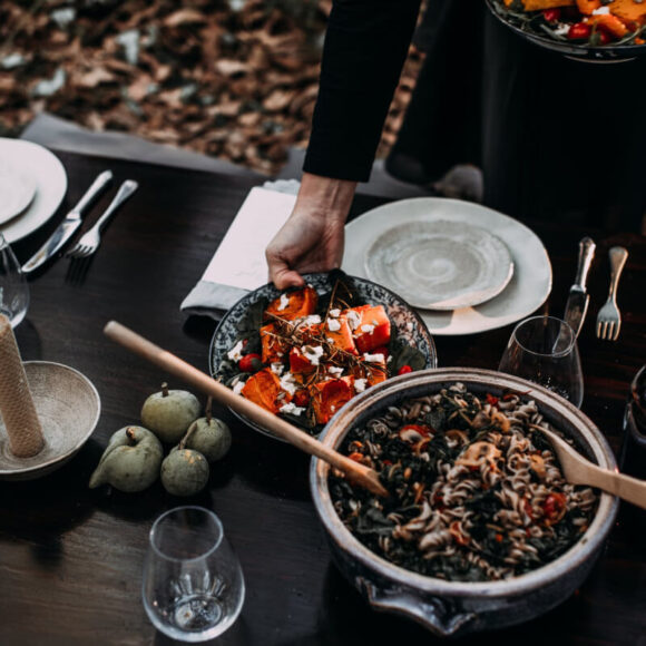 Cauliflower-Feta Fritters with Pomegranate image 414